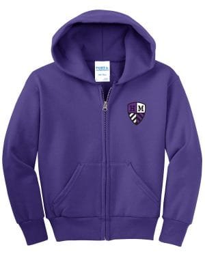 zippered hoodie youth