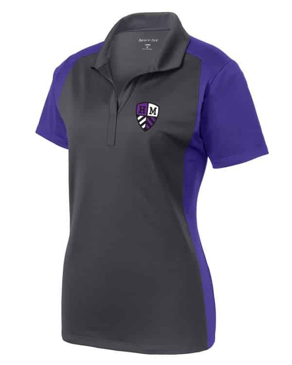 Colorblock Micropique Polo Shirts for Ladies