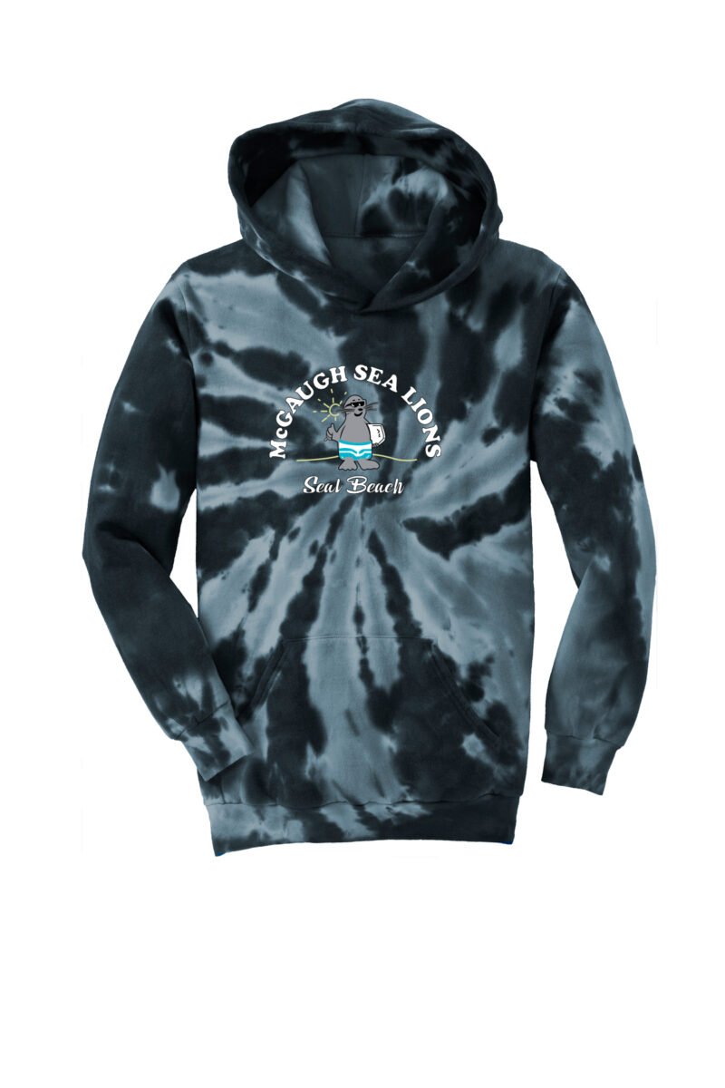 Tie-Dye Hoodie. 80/20 cotton poly.